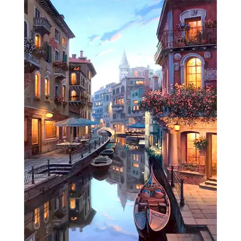 Paint by Numbers Pictures for Adults on Canvas City Landscpae Coloring Drawing Oil Paintings by Number Home Decor
