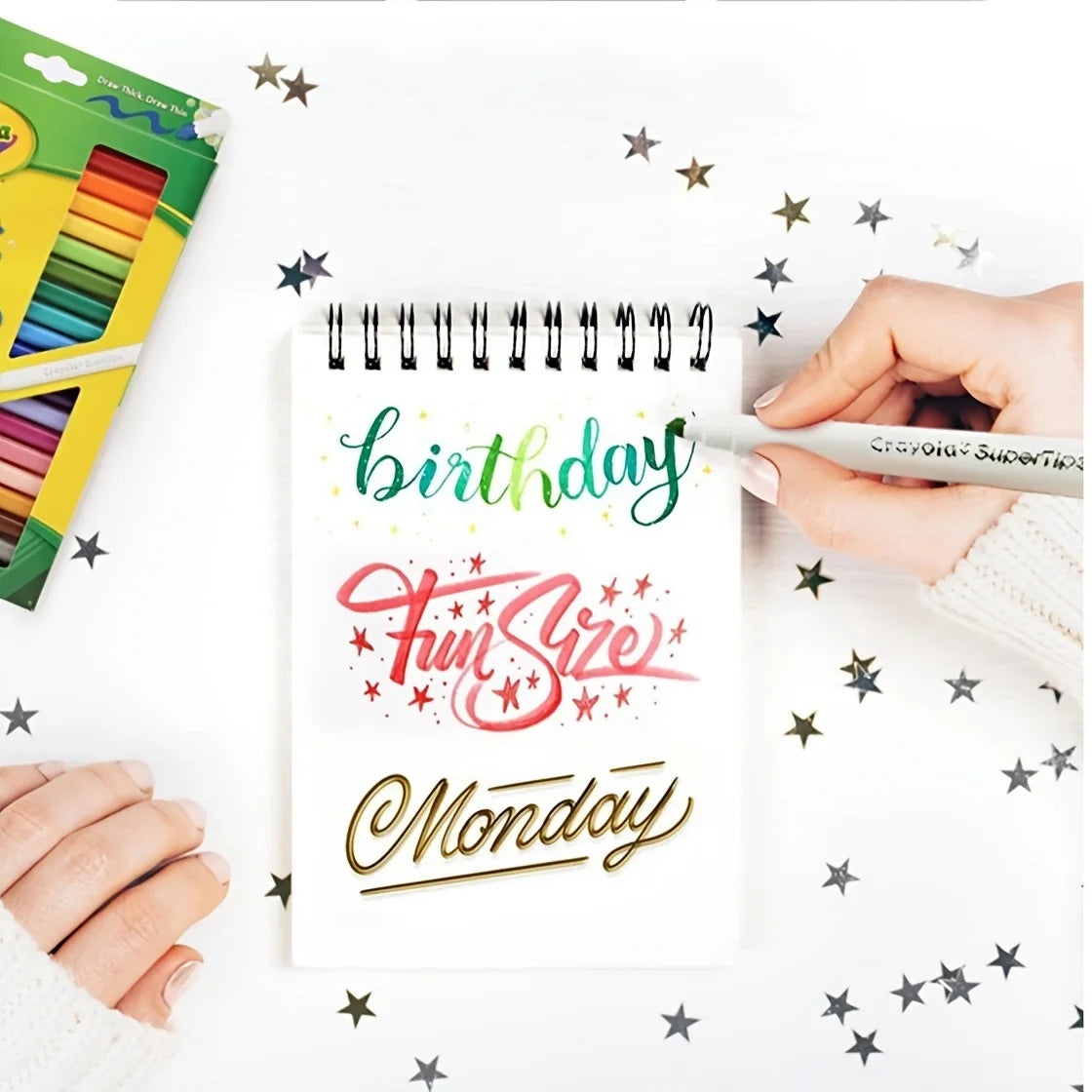 Lot de 50 Feutres Lavables Super Tips