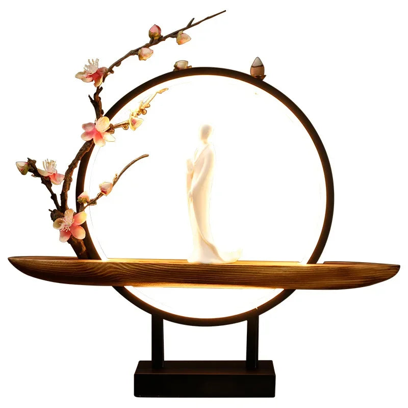 Brûleur d’Encens à Reflux avec Lumière LED