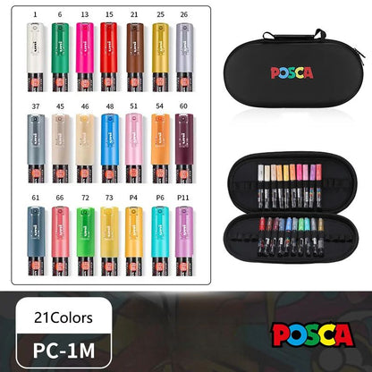 Set de Markers POSCA avec Trousse POSCA