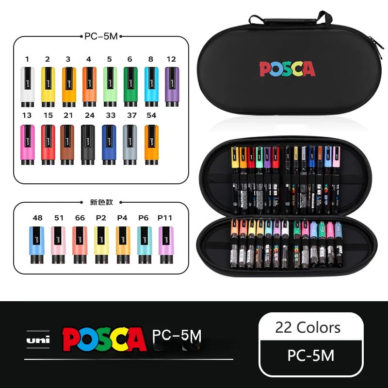 Set de Markers POSCA avec Trousse POSCA
