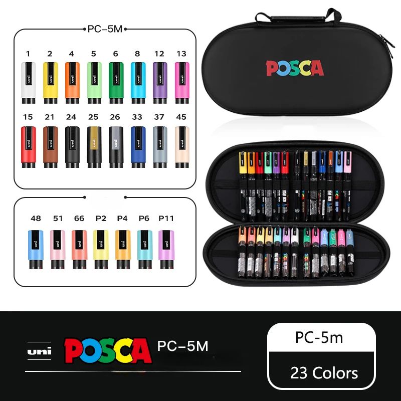 Set de Markers POSCA avec Trousse POSCA