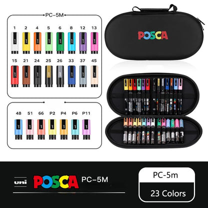 Set de Markers POSCA avec Trousse POSCA