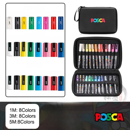 Set de Markers POSCA avec Trousse POSCA