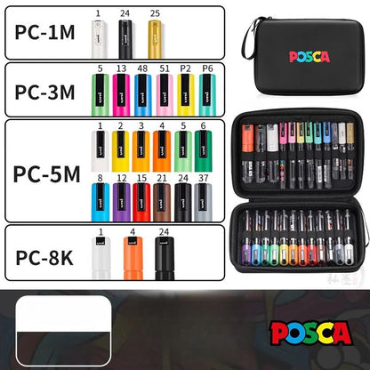 Set de Markers POSCA avec Trousse POSCA