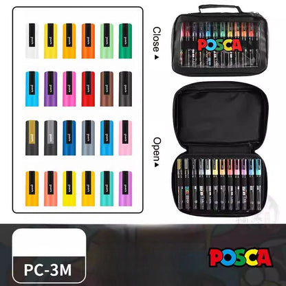 Set de Markers POSCA avec Trousse POSCA