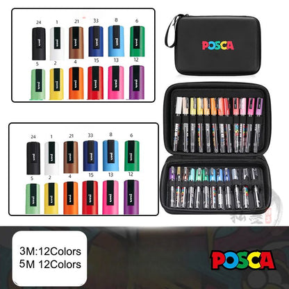 Set de Markers POSCA avec Trousse POSCA