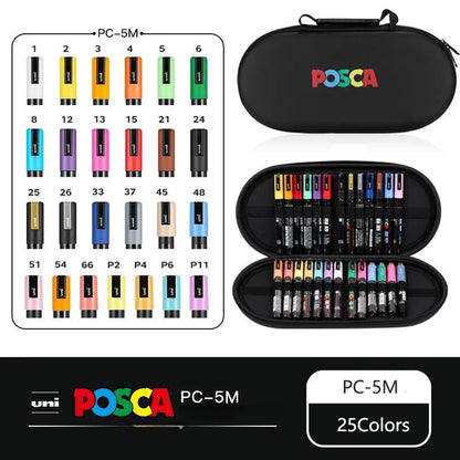 Set de Markers POSCA avec Trousse POSCA