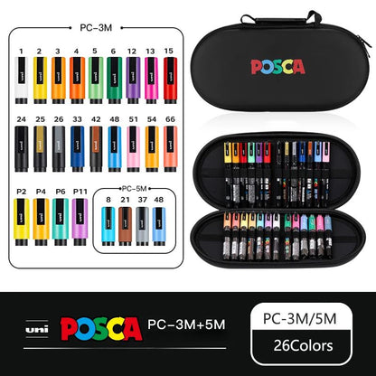 Set de Markers POSCA avec Trousse POSCA