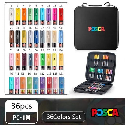 Set de Markers POSCA avec Trousse POSCA