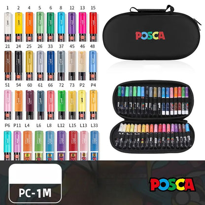 Set de Markers POSCA avec Trousse POSCA
