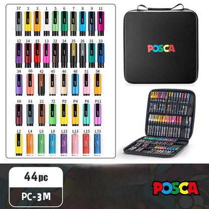 Set de Markers POSCA avec Trousse POSCA
