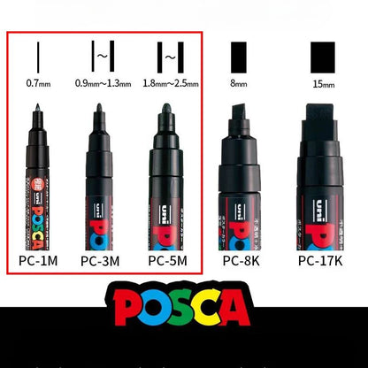Set de Markers POSCA avec Trousse POSCA