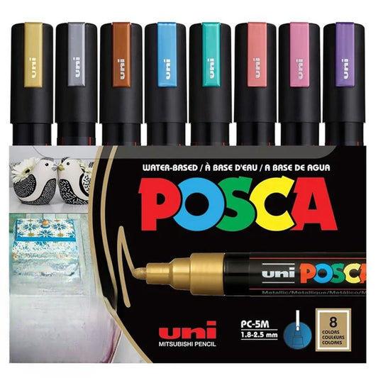 Set de Marqueurs POSCA - Tons Métalliques Ô Calme
